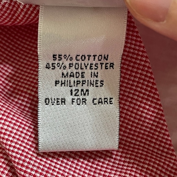 🌟HP🌟 Nursery Rhyme Red Smocked Gingham Dress - Picture 5 of 6